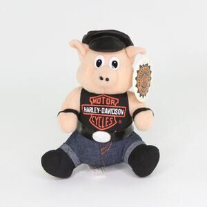 HARLEY DAVIDSON Motorcycles PLUSH Hog Pig 1998 Play-By-Play Official Licensed